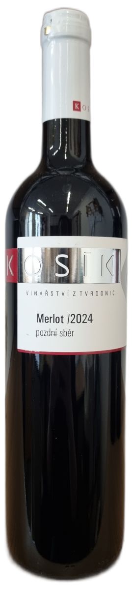 Merlot 2024, pozdní sběr, Vinařství Kosík